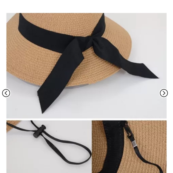 Elegant Black and Tan Wide Brim Hat - Picture 1 of 4